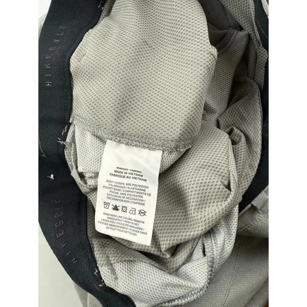 Nike Golf Shorts Gray Dri-Fit Standard Fit - Size 32